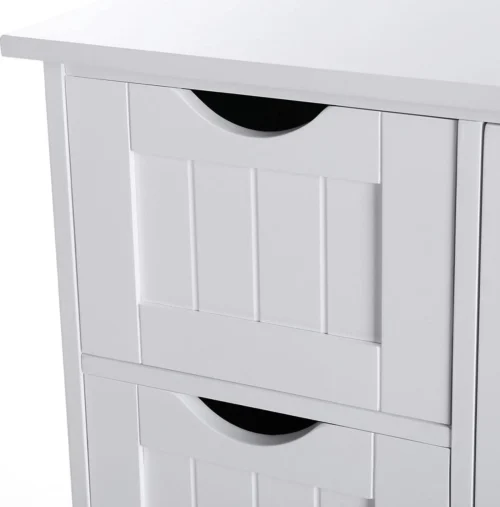 Badkamerkast, Ladekast Met 4 Schuifladen En 1 Deur, Wit, 55 X 81 X 30 Cm -Wastafelonderkast - Badkamermeubel 10 Badkamerkast, Ladekast Met 4 Schuifladen En 1 Deur, Wit, 55 X 81 X 30 Cm -Wastafelonderkast - Badkamermeubel -Badkamer Kast Winkel 1184x1200 16