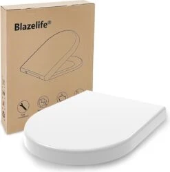 Blazelife Wc Bril - Wc Bril Softclose Van Duurzaam Ureumformaldehyde - Lonely Day - Toiletdeksel Universeel - Afneembaar - Antibacterieel - D-vorm
