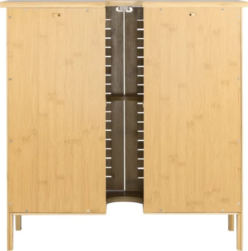 Kamyra® Badkamermeubel Bamboe - Badkamerkast, Wastafelmeubel, Onderkast Wastafel - 60x30x60 Cm - Bamboe -Badkamer Kast Winkel 1187x1200 12