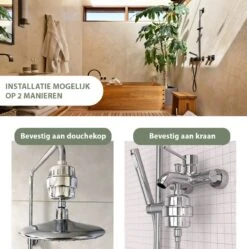 Mineraal Douchefilter Deluxe - Waterfilter Voor Douchekop - Ionisch - Douchefilter - Waterbesparend - Anti Kalk - Water Filter - Waterzuiveraar -Badkamer Kast Winkel 1189x1200 16