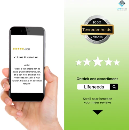 Doucherek Zonder Boren Inclusief Douchewisser - Aan Douchewand - Zwart - Ophangbaar - Zuignap - 2 Laags - Wiper - Shower Rack - Valentijnsdag Cadeau 18 Doucherek Zonder Boren Inclusief Douchewisser - Aan Douchewand - Zwart - Ophangbaar - Zuignap - 2 Laags - Wiper - Shower Rack - Valentijnsdag Cadeau -Badkamer Kast Winkel 1190x1200