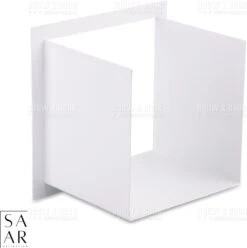 SAAR -Inbouw Toilet Reserve Rolhouder RVS - Met - MAT WIT - Inzetstuk , (uitneembaar) -72 X 20 X 13 Cm - Inbouwdiepte 12 Cm -Badkamer Kast Winkel 1193x1200 1