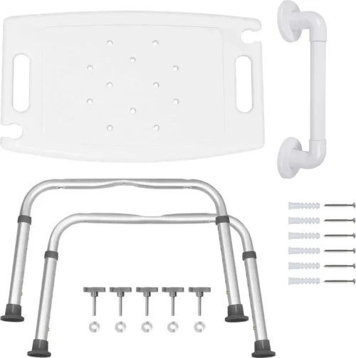 Life&Home Douchekruk - Wandbeugel Bijgeleverd - Douchestoel - 6 Hoogtes - Max 130 Kg - Handgrepen 15 Life&Home Douchekruk - Wandbeugel Bijgeleverd - Douchestoel - 6 Hoogtes - Max 130 Kg - Handgrepen -Badkamer Kast Winkel 1194x1200 22