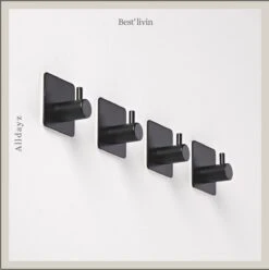 Merkloos Handdoekhaak 4 + 1 GRATIS Set Zonder Boren - RVS - Zwart - Vierkant Zelfklevend - Badjas - Theedoek Hanger Keuken Badkamer Handdoek Haakjes 8 Merkloos Handdoekhaak 4 + 1 GRATIS Set Zonder Boren - RVS - Zwart - Vierkant Zelfklevend - Badjas - Theedoek Hanger Keuken Badkamer Handdoek Haakjes -Badkamer Kast Winkel 1194x1200 3