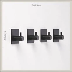 Merkloos Handdoekhaak 4 + 1 GRATIS Set Zonder Boren - RVS - Zwart - Vierkant Zelfklevend - Badjas - Theedoek Hanger Keuken Badkamer Handdoek Haakjes 10 Merkloos Handdoekhaak 4 + 1 GRATIS Set Zonder Boren - RVS - Zwart - Vierkant Zelfklevend - Badjas - Theedoek Hanger Keuken Badkamer Handdoek Haakjes -Badkamer Kast Winkel 1194x1200 5