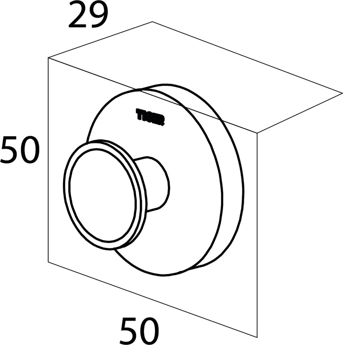 Tiger Urban - Handdoekhaak - 2 Stuks - Zwart - ø 5 Cm - Inclusief 4 Decorringen - Zelfklevend 2 Tiger Urban - Handdoekhaak - 2 Stuks - Zwart - ø 5 Cm - Inclusief 4 Decorringen - Zelfklevend - Afbeelding 2