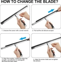 Douchewisser Met Ophangsysteem- Badkamer Accessoires- Raamwisser - Trekker Douche -Badkamer Kast Winkel 1196x1200 12