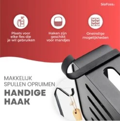 SIAFOSS Doucherek Zonder Boren Doucherek Hangend - 100% Stevig - 100% RVS - Hangend Badkamerrekje - Doucherek Aan Douchewand - Badkamer Accessoires - RVS Zwart - 2 Laags - Douchemand 19 SIAFOSS Doucherek Zonder Boren Doucherek Hangend - 100% Stevig - 100% RVS - Hangend Badkamerrekje - Doucherek Aan Douchewand - Badkamer Accessoires - RVS Zwart - 2 Laags - Douchemand -Badkamer Kast Winkel 1197x1200 11