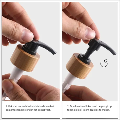 MAESON Glazen Zeepdispener Set Voor Handzeep En Afwasmiddel – Zeeppompje Keuken – Keukenaccesoires - Zwart/Wit 11 MAESON Glazen Zeepdispener Set Voor Handzeep En Afwasmiddel – Zeeppompje Keuken – Keukenaccesoires - Zwart/Wit -Badkamer Kast Winkel 1197x1200 16