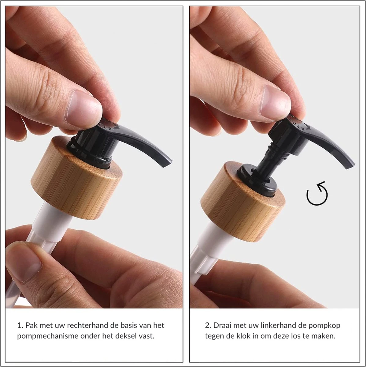 MAESON Glazen Zeepdispener Set Voor Handzeep En Afwasmiddel – Zeeppompje Keuken – Keukenaccesoires - Zwart/Wit 6 MAESON Glazen Zeepdispener Set Voor Handzeep En Afwasmiddel – Zeeppompje Keuken – Keukenaccesoires - Zwart/Wit - Afbeelding 6