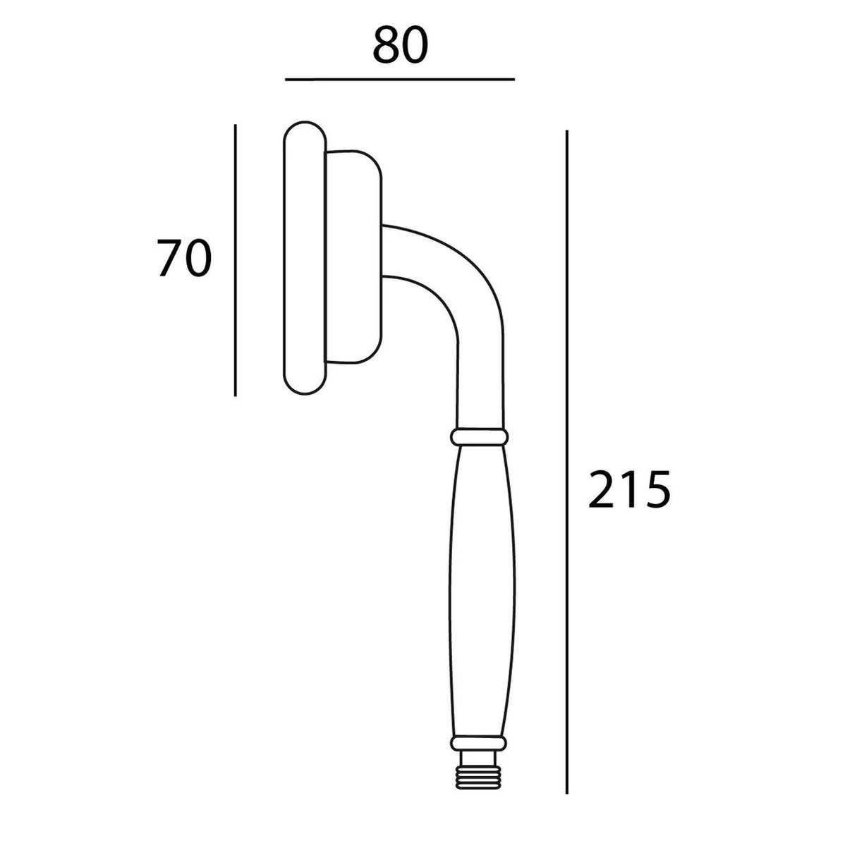 Tiger Monaco Handdouche - Douchekop Ø 6 Cm - Volle Straal - Chroom 4 Tiger Monaco Handdouche - Douchekop Ø 6 Cm - Volle Straal - Chroom - Afbeelding 4