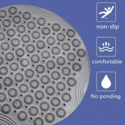 Merkloos TDR-Antislip Mat - 55x55CM - Rond - Grijs - Badmat Badkamer - Douchemat - Badkamermat - Antislipmat Voor Douche 11 Merkloos TDR-Antislip Mat - 55x55CM - Rond - Grijs - Badmat Badkamer - Douchemat - Badkamermat - Antislipmat Voor Douche -Badkamer Kast Winkel 1198x1200 39