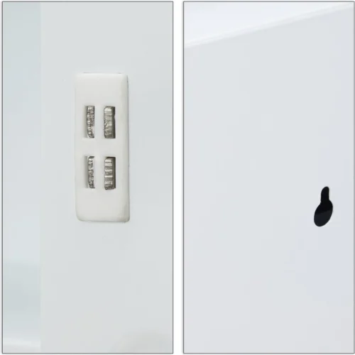 Relaxdays Medicijnkastje Afsluitbaar - Medicatiekastje - Badkamerkast Medicijnen - Wit -Badkamer Kast Winkel 1199x1200 14