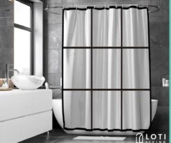Loti Living Douchegordijn Anti Schimmel – Mat Transparant Zwart - Inclusief Ringen – Waterdicht - PEVA - Douchegordijn 180x200 Cm 7 Loti Living Douchegordijn Anti Schimmel – Mat Transparant Zwart - Inclusief Ringen – Waterdicht - PEVA - Douchegordijn 180x200 Cm -Badkamer Kast Winkel 1200x1000 32