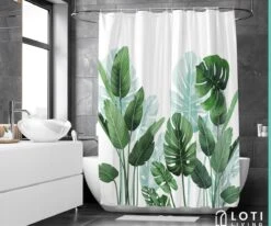 Loti Living Douchegordijn Anti Schimmel – Strelitzia - Inclusief Ringen – Waterdicht - Polyester - Douchegordijn 180x200 Cm 8 Loti Living Douchegordijn Anti Schimmel – Strelitzia - Inclusief Ringen – Waterdicht - Polyester - Douchegordijn 180x200 Cm -Badkamer Kast Winkel 1200x1000 47