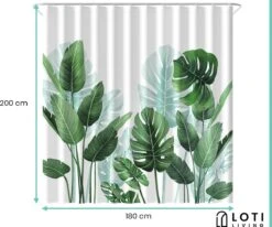 Loti Living Douchegordijn Anti Schimmel – Strelitzia - Inclusief Ringen – Waterdicht - Polyester - Douchegordijn 180x200 Cm 10 Loti Living Douchegordijn Anti Schimmel – Strelitzia - Inclusief Ringen – Waterdicht - Polyester - Douchegordijn 180x200 Cm -Badkamer Kast Winkel 1200x1000 49