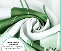 Loti Living Douchegordijn Anti Schimmel – Strelitzia - Inclusief Ringen – Waterdicht - Polyester - Douchegordijn 180x200 Cm 11 Loti Living Douchegordijn Anti Schimmel – Strelitzia - Inclusief Ringen – Waterdicht - Polyester - Douchegordijn 180x200 Cm -Badkamer Kast Winkel 1200x1000 50