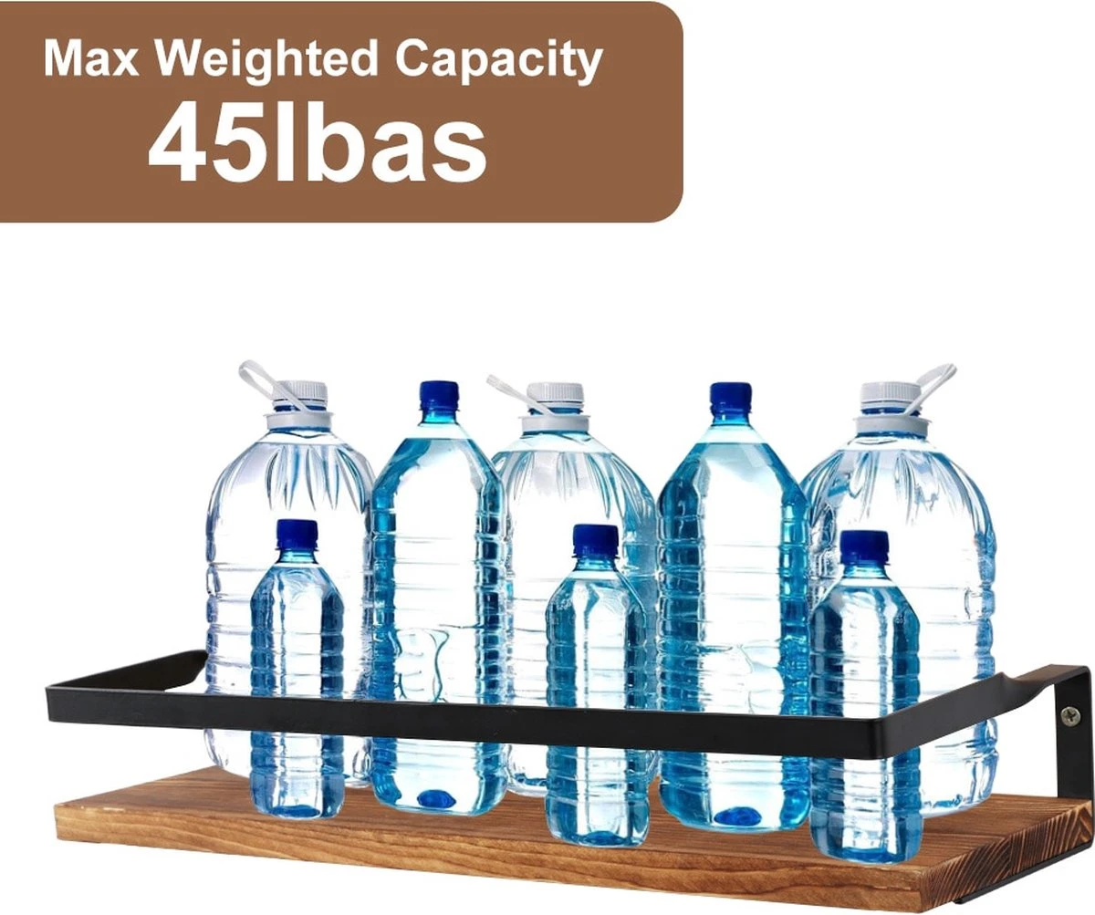 Zwevende Wandplank - 2 Stuks - 40cm - Handdoekhouder En 8 Haakjes - Badkamerplank Decoratieve Muur Opbergplanken Voor Badkamer Slaapkamer, Woonkamer, Keuken Plank 9 Zwevende Wandplank - 2 Stuks - 40cm - Handdoekhouder En 8 Haakjes - Badkamerplank Decoratieve Muur Opbergplanken Voor Badkamer Slaapkamer, Woonkamer, Keuken Plank - Afbeelding 9