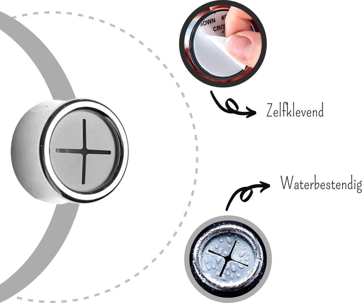 Merkloos 4x Zelfklevende Handdoek Houder Set - Kindvriendelijk - Anti-Stoot Ophang Haak Zonder Boren - Handdoekhaak - Chrome - Kliksysteem Theedoek - Handdoekklem 9 Merkloos 4x Zelfklevende Handdoek Houder Set - Kindvriendelijk - Anti-Stoot Ophang Haak Zonder Boren - Handdoekhaak - Chrome - Kliksysteem Theedoek - Handdoekklem - Afbeelding 9