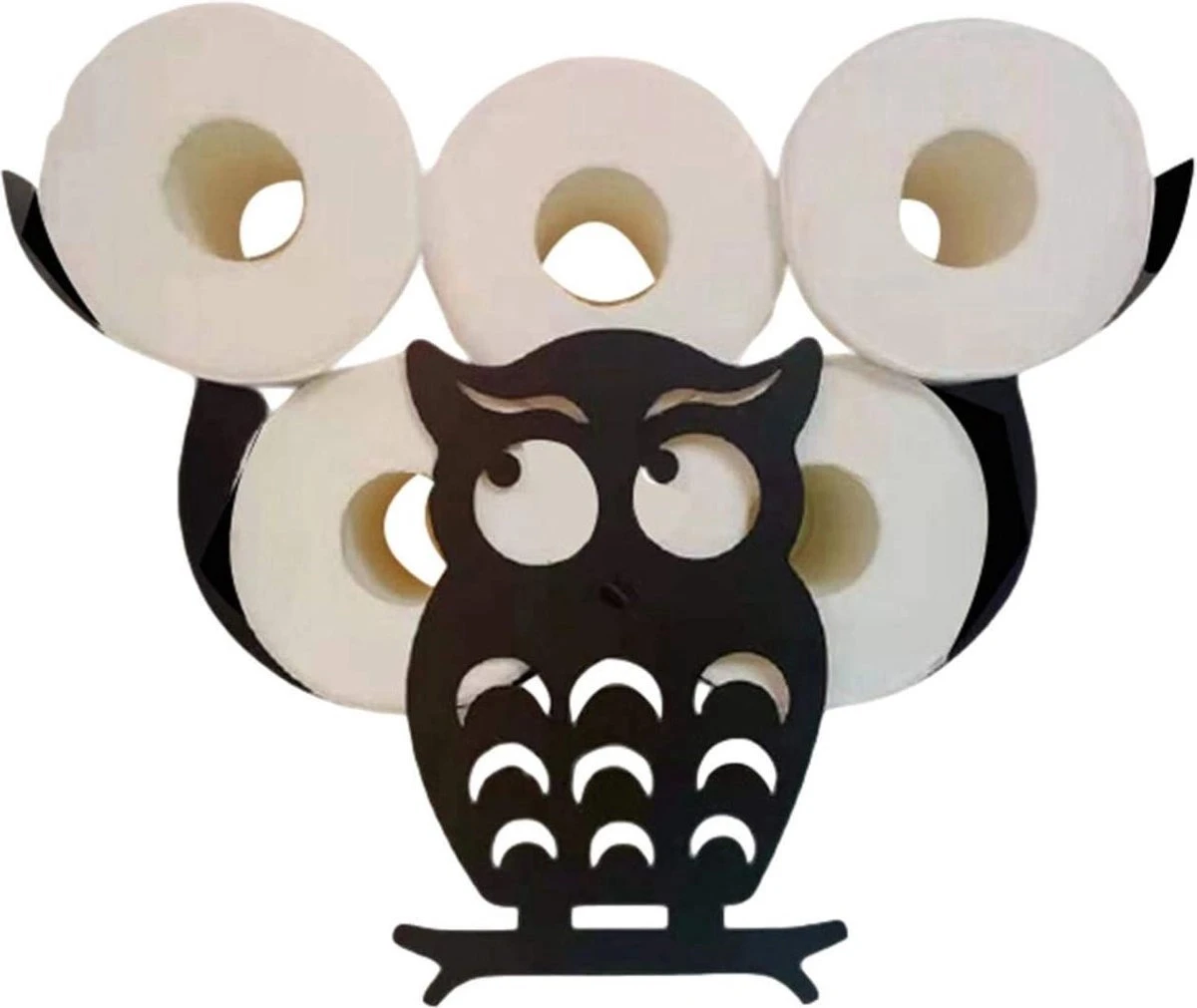 Sens Design Toiletrolhouder – Wc Rolhouder – Hangend - Uil 1 Sens Design Toiletrolhouder – Wc Rolhouder – Hangend - Uil