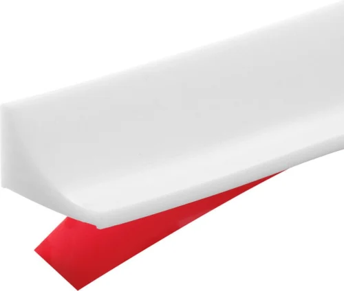 Merkloos S Soesa Zelfklevende Waterkering Douche 200cm - Sanitaire Waterstopper - Douchedorpel Wit, 12 X 20 Mm, 200 Cm