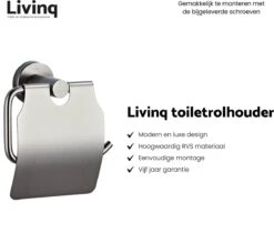 Toiletaccessoireset Gun Metal 4-delig - Luxe Toilet Set - Toiletborstel Met Houder - Toiletrolhouder Met Klep - Reserverolhouder - Handdoekhaak - Gunmetal Badkamer Accessoires -Badkamer Kast Winkel 1200x1019 2