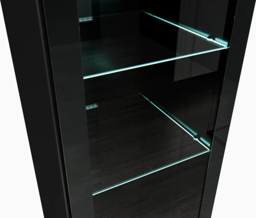 Badplaats Badkamerkast Rio 30 X 30 X 131 Cm - Zwart Hoogglans - Hangende Kolomkast Met 2 Deuren -Badkamer Kast Winkel 1200x1019 4