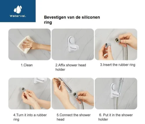 Zelfklevende Douchekophouder Met Zuignap - Universele Douchekop & Handdouche Houder - Verstelbaar - Handdouchehouder - Douche Kop Wandhouder - Zonder Boren & Schroeven -Badkamer Kast Winkel 1200x1023 3