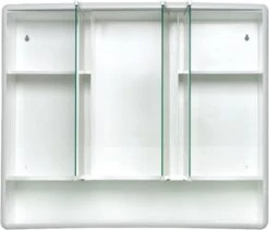 Jokey Lymo Spiegelkast Met 3 Deuren 58x49.5x14.5cm Wit -Badkamer Kast Winkel 1200x1025 3