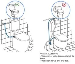 Bidet Handdouche Toilet Sproeier Shattaf Sprayer WC Papier Besparend - Enkel Spray Koud Water - Badkamer Accessoires - Freshole® 17 Bidet Handdouche Toilet Sproeier Shattaf Sprayer WC Papier Besparend - Enkel Spray Koud Water - Badkamer Accessoires - Freshole® -Badkamer Kast Winkel 1200x1028 1