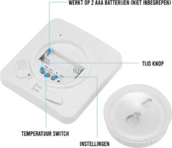 Podec Douchetimer Douche Klok 5 Minuten Showertimer Waterbesparend -Badkamer Kast Winkel 1200x1030
