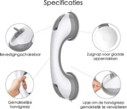 Zuignap Handgreep Badkamer - Douche Handgreep Met Zuignap - Veiligheidsgreep - Helping Hand Handvat -Badkamer Kast Winkel 1200x1031 4