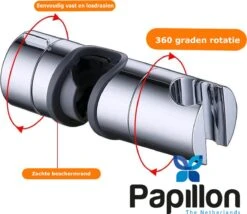 Merkloos Universeel Glijstuk - Chroom - 25 Mm - Handdouchehouder - Papillon -Badkamer Kast Winkel 1200x1038 3