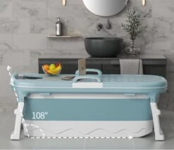 Simple Fix Zitbad - 115cm - Opvouwbaar Bad - Bath Bucket - Zitbad Voor Volwassenen & Kinderen - 160L - Blauw -Badkamer Kast Winkel 1200x1038 4