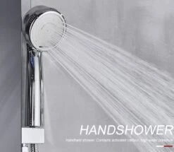 Sanisupreme® Douchepaneel Met Massage - Regendouche - Massage Jets - Waterval Douche - Met Thermostaatkraan En Handdouche - Zwart - Opbouw - Douchekop - Flanner® -Badkamer Kast Winkel 1200x1043 4
