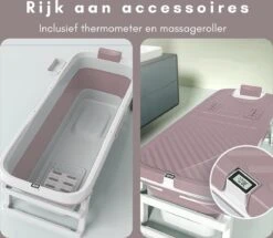 Livista® - Opvouwbaar Bad - Roze - Zitbad - Inklapbaar - Bath Bucket - 150 CM LANG - XL - Incl. Thermometer & Onderwater LED Lichten 11 Livista® - Opvouwbaar Bad - Roze - Zitbad - Inklapbaar - Bath Bucket - 150 CM LANG - XL - Incl. Thermometer & Onderwater LED Lichten -Badkamer Kast Winkel 1200x1043 5