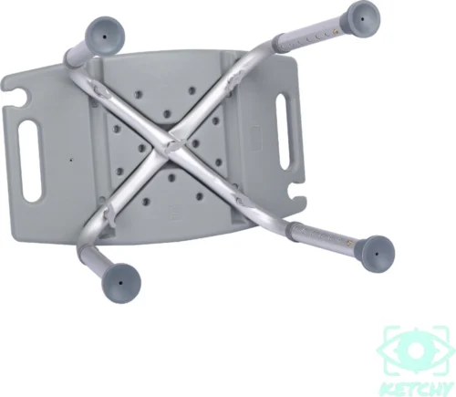 Ketchy Douchekruk - In Hoogte Verstelbaar - Douchekrukje - Roestvrij - 130kg Draagkracht - Comfortabel Zitkussen -Badkamer Kast Winkel 1200x1044 5