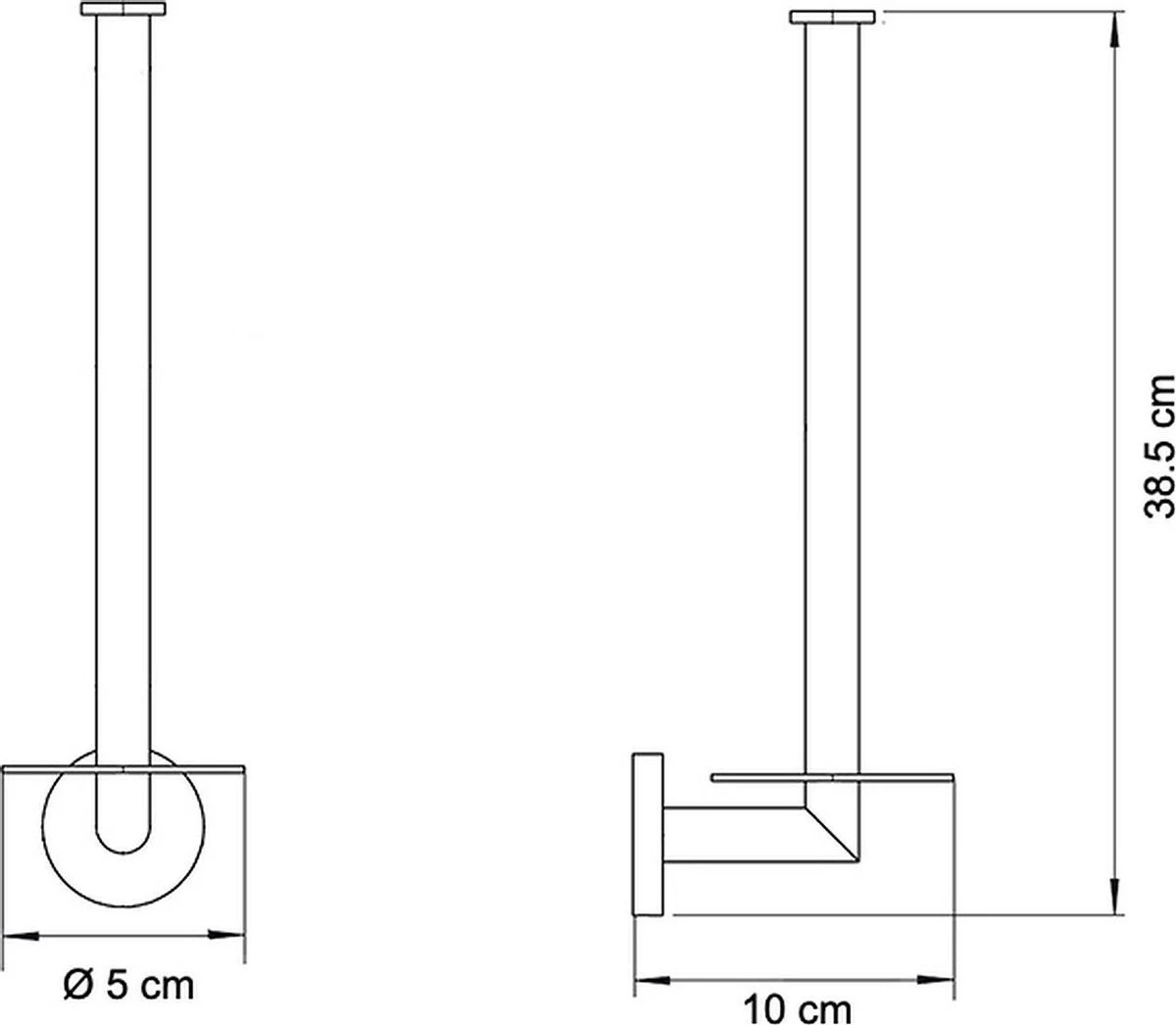 Wc Rolhouder Reserverolhouder Toiletrolhouder Voor 3 Rollen Zwart - Badkamer Accessoires - Hangend 6 Wc Rolhouder Reserverolhouder Toiletrolhouder Voor 3 Rollen Zwart - Badkamer Accessoires - Hangend - Afbeelding 6