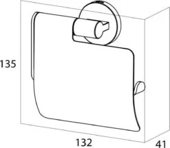 Tiger Noon Toiletrolhouder Met Klep - Zwart -Badkamer Kast Winkel 1200x1051