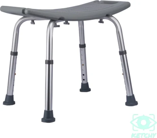 Ketchy Douchekruk - In Hoogte Verstelbaar - Douchekrukje - Roestvrij - 130kg Draagkracht - Comfortabel Zitkussen -Badkamer Kast Winkel 1200x1056 5