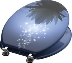 SCHÜTTE WC-Bril 80082 WATER LILY - MDF-Hout - RVS Scharnieren - Decor - 3-zijdige Print -Badkamer Kast Winkel 1200x1058 4