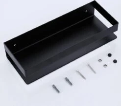 Merkloos GDRN - Doucherek Zwart - Zonder Boren - Doucherekjes - Hangend - Zwart - RVS -Badkamer Kast Winkel 1200x1059