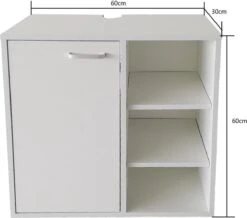 Onderbouw Kast Wastafel - Wastafel Onderkast - Badkamermeubel - Wit 9 Onderbouw Kast Wastafel - Wastafel Onderkast - Badkamermeubel - Wit -Badkamer Kast Winkel 1200x1061 2