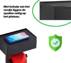 SHATY® WC Rolhouder - Toiletrolhouder - Opbergvak - Bakje - Plankje - Zonder Boren- WC Papier Houder - Toilet Papier Houder - Zwart - Badkameraccessoire - Toiletaccessoire - Inclusief Handoekhaak 13 SHATY® WC Rolhouder - Toiletrolhouder - Opbergvak - Bakje - Plankje - Zonder Boren- WC Papier Houder - Toilet Papier Houder - Zwart - Badkameraccessoire - Toiletaccessoire - Inclusief Handoekhaak -Badkamer Kast Winkel 1200x1069