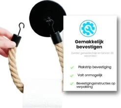 Jelta - Toiletrolhouder Zonder Te Boren - Zwart - Wc Rolhouder - Zuignap 11 Jelta - Toiletrolhouder Zonder Te Boren - Zwart - Wc Rolhouder - Zuignap -Badkamer Kast Winkel 1200x1072