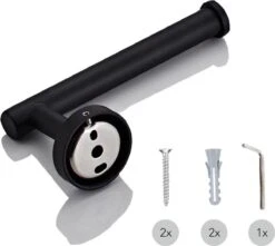 Merkloos Toiletrolhouder Zwart - Wc Rolhouder - Zwart - Toilet Rolhouder - Badkamer Accessoires - Toiletrolhouders -Badkamer Kast Winkel 1200x1074