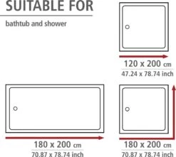 WENKO Anti-schimmel Douchegordijn Uni Wit 180x200cm Polyester Inclusief Ophangringen 15 WENKO Anti-schimmel Douchegordijn Uni Wit 180x200cm Polyester Inclusief Ophangringen -Badkamer Kast Winkel 1200x1076 2
