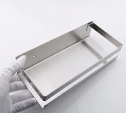 Merkloos Doucherek Zilver - Douche Rek - Zelfklevend - Badkamer Planchet - Inclusief Montageset -Badkamer Kast Winkel 1200x1078 3