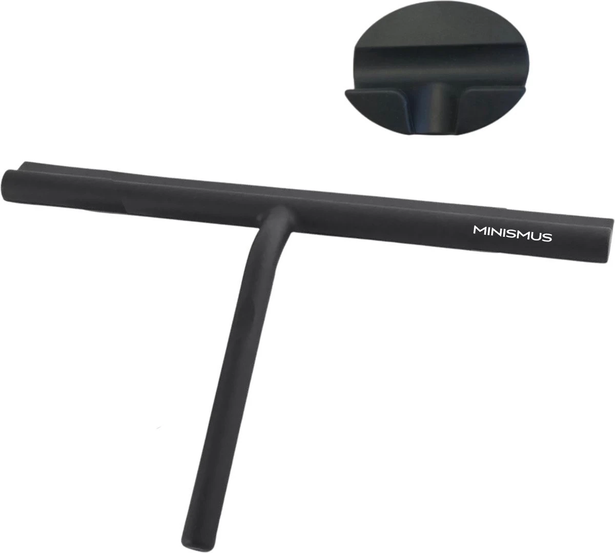 Minismus Extra Brede Douchewisser Met Magneethouder Ophangsysteem Ophanghaak - 33 Cm Breed - Zwart 1 Minismus Extra Brede Douchewisser Met Magneethouder Ophangsysteem Ophanghaak - 33 Cm Breed - Zwart