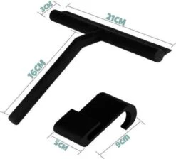 Merkloos Douchewisser Zwart Met Ophanghaak - Raamwisser - Douche Trekker - Badkamer Accessoires - Wisser Douche - Silicone Raamtrekker -Badkamer Kast Winkel 1200x1086 1